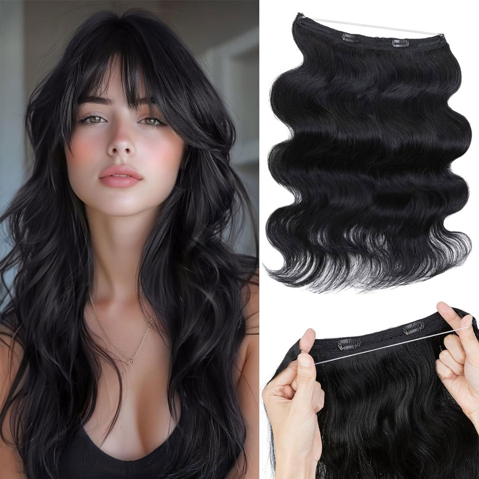 Invisible Tape In Extensions Real Hair - S-noilite سلك في الشعر البشري متموج