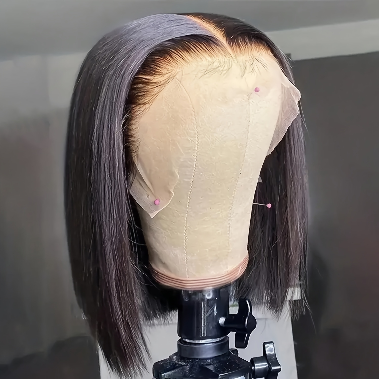 Glueless Wear And Go Human Hair Wig - شعر مستعار فيتنامي كثافة 230%، بوب