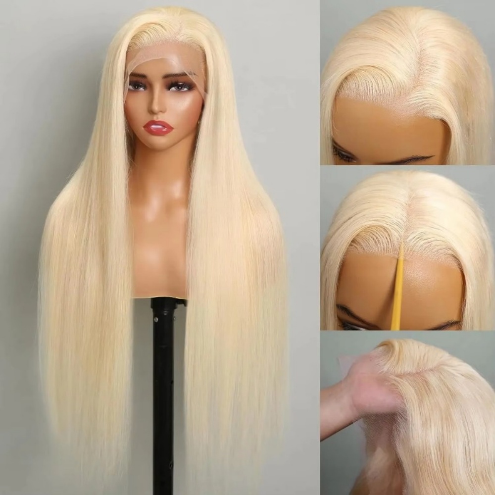 Human Hair Wigs - 613 باروكة من شعر طبيعي أشقر