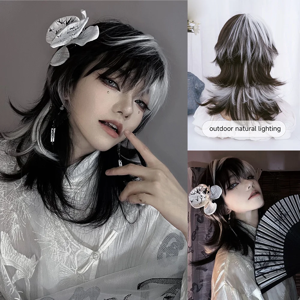 16 بوصة أبيض وأسود اللون بيروك - مراجعة Synthetic Braided Wigs For Black Women وسعره