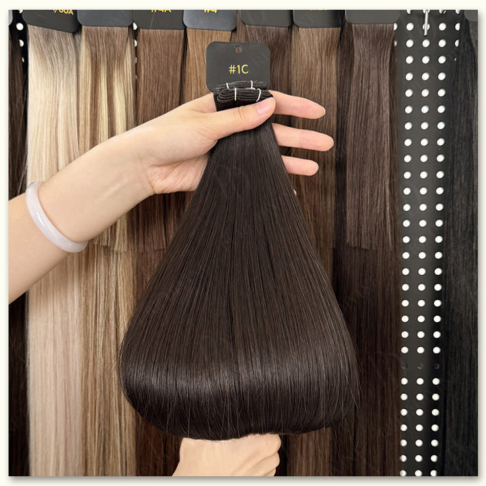 جاهز للشحن: خصلات شعر بشري طبي - مراجعة Invisible Tape In Extensions Real Hair وسعره