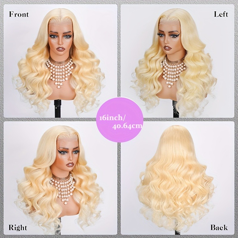 613 باروكة شعر طبيعي بدانتيل أ - مراجعة 613 Blonde Body Wave Lace Front Wig وسعره