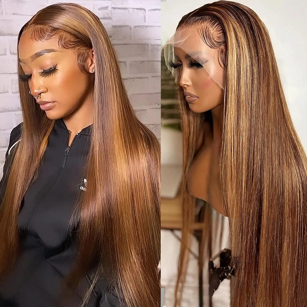 شعر مستعار بشري مستقيم ملون بد - مراجعة Hd Lace Frontal Wig Human Hair Pre Plucked وسعره
